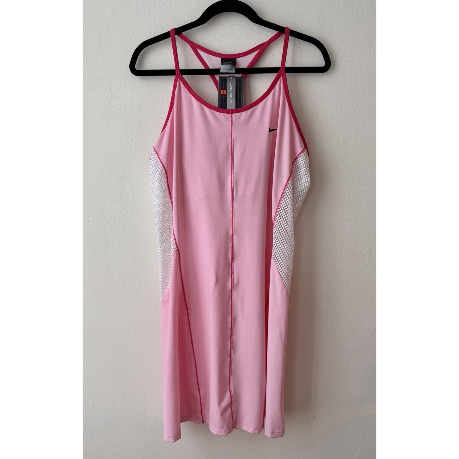 Nike Nwt Vintage 2004 Pink Mesh Tennis Dress Xl Deadstock